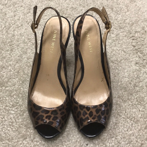Nine West cheetah patent heels - Picture 1 of 6